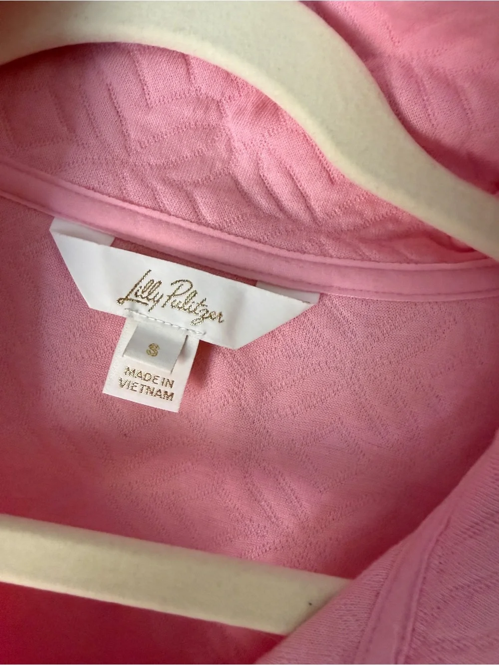 Lilly Pulitzer Pink Quilted Half-Zip Pullover